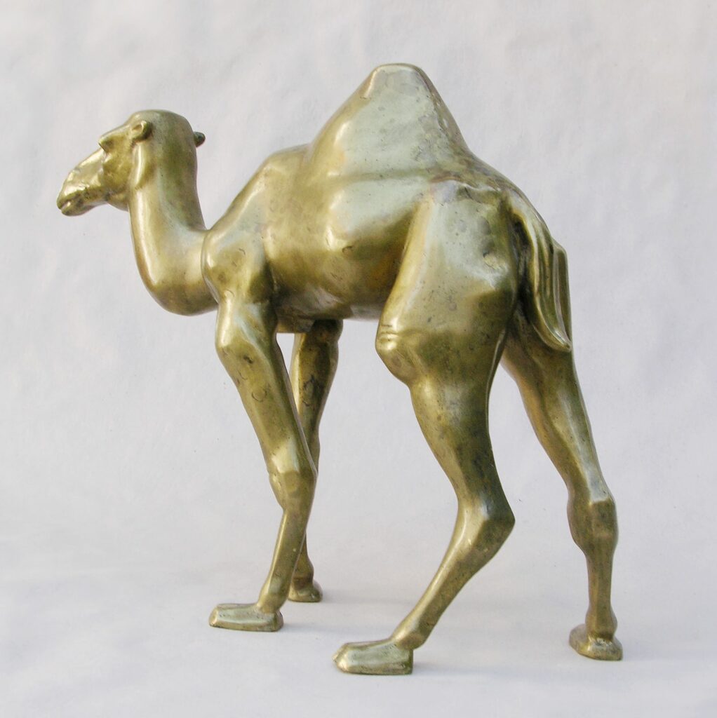 Philipp Harth Dromedar 1925 Kleinplastik Bronze Dromedary small sculpture
