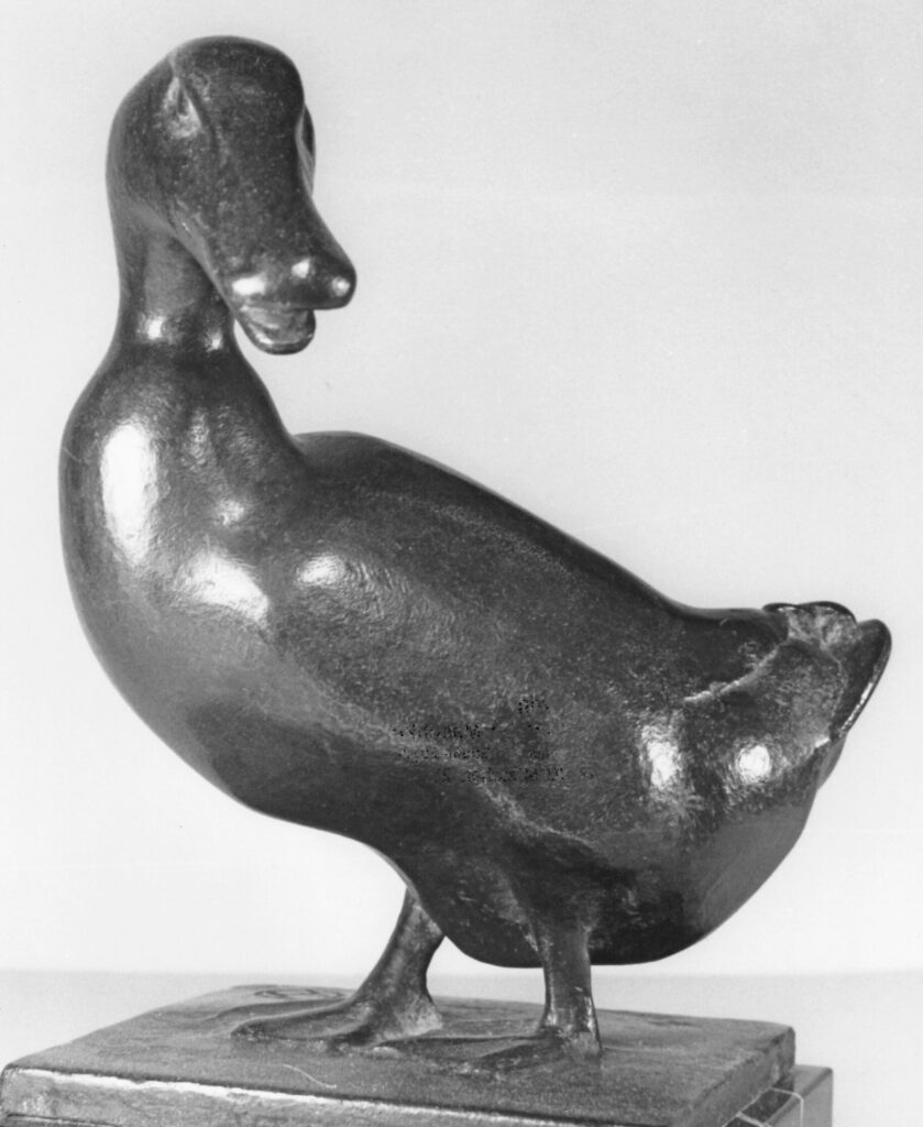 Philipp Harth Kleine Ente 1928 Kleinplastik Bronze Little Duck small sculpture scaled e1741970105899