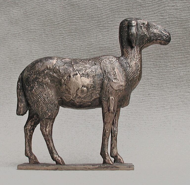 Philipp Harth Schaf 1942 Kleinplastik Bronze Sheep small sculpture